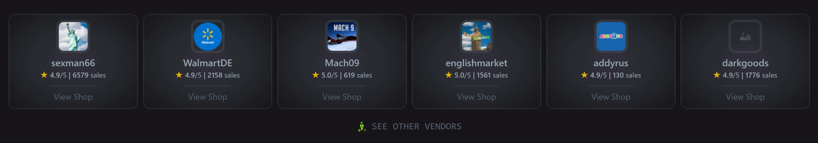 Nexus Market vendor verification process and trust level tiers from new seller to legendary vendor status